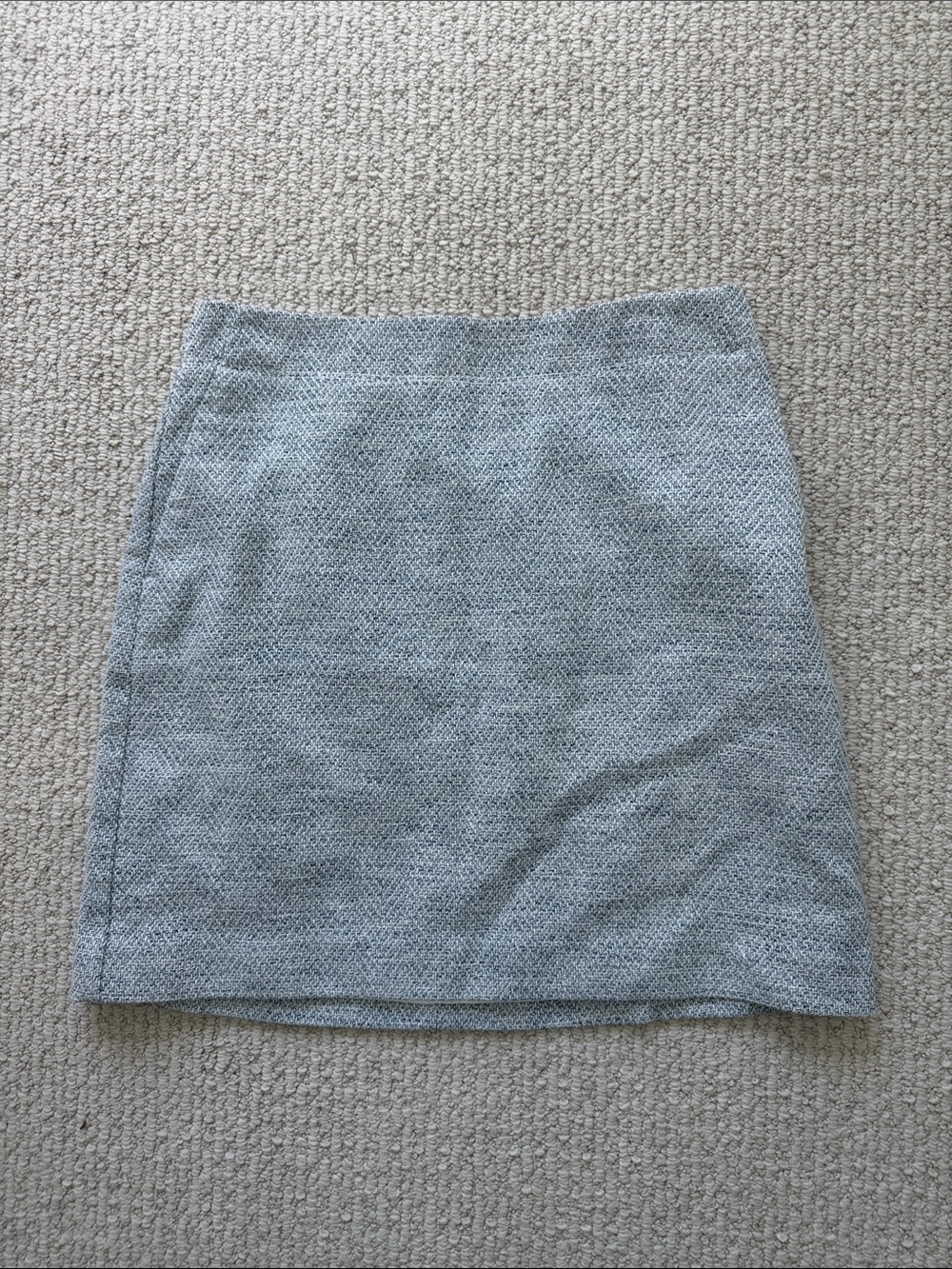 Classic Blue Grey Tweed Women's Skirt